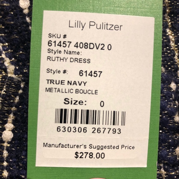 Lilly Pulitzer Ruthy Dress, NWT - Picture 3 of 3